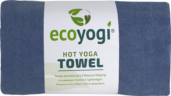 Ecoyogi Hot yoga handdoek - blauw van Ecoyogi
