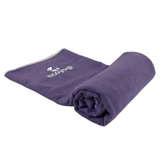 Ecoyogi Hot Yoga Handdoek - Paars (183 x 62 cm) - Materiaal: 20% nylon en 80% polyester van Merkloos