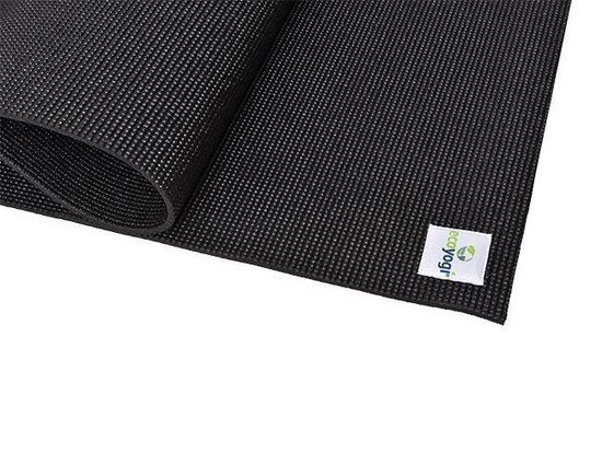 Ecoyogi Yogamat - Zwart - 200 x 61 x 0.6 cm van Ecoyogi