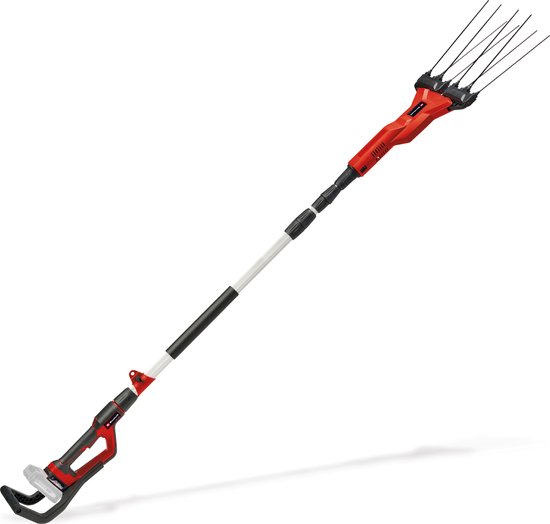 Einhell Accu Olijf-/Fruit Oogsthark GE-FS 18/53 Li Solo - Power X-Change - 18 V/Li-Ion - Werkbreedte: 28-53 cm - Lengte geleidesteel: 92 - 182 cm - Incl. draagriem en wandhouder - Excl. accu en lader van Einhell