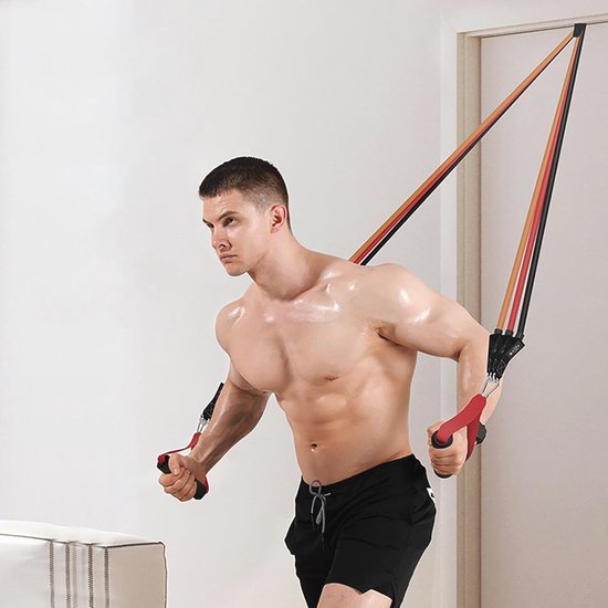 Elastische Trainingsband voor Thuisgymnastiek - Draagbare Fitness Accessoires voor Volledige Lichaamstraining van $