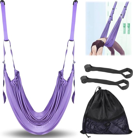Elastische Yogariem voor Flexibiliteit en Stretching - Ideaal voor Pilates, Ballet en Fysiotherapie