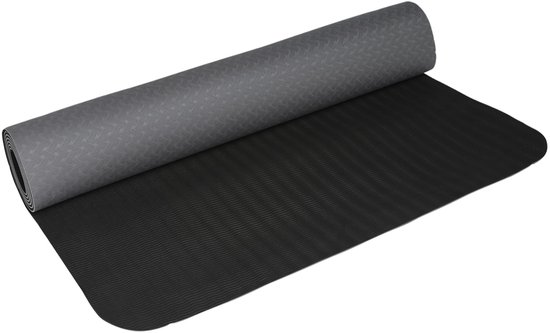 Endurance – Yogamat – 6 mm – TPE – antislip – grijs van Merkloos