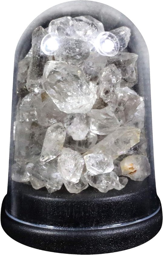 Energie Dome - Kristallen Decoratie - Positieve Energie - Herkimer Diamant - 4.5 cm hoog - Transparant