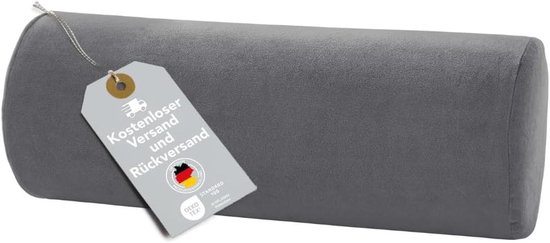 Ergonomisch Nekrol Kussen van Visco-Schuim voor Nek, Knie en Yoga - Ø 15 x 40 cm