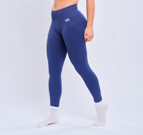 Euphoria Sportlegging Dames - Sportkleding Dames - Sportbroek Dames - Yoga Broek Dames - Donkergrijs - Maat S van Bellivalini