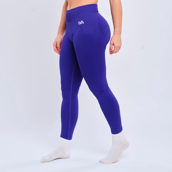 Euphoria Sportlegging Dames - Sportkleding Dames - Sportbroek Dames - Yoga Broek Dames - Paars - Maat M van Merkloos