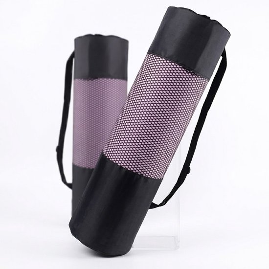 Evaux Boutiqie Yogamat tas - Ademende mesh - Duurzaam materiaal voor intensief gebruik - incl Schouderriem - Zwart