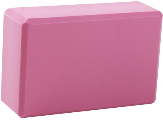 EXCITAT Yoga blok - Pilates blok - Meditatie blok - Yoga blok voor volwassenen - EVA schuim yoga blok - roze van Merkloos