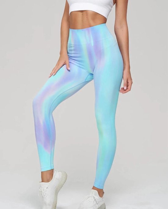 EXPLOSION GYM LEGGING - Maat S - Blauw - Fitness legging - Sportlegging - Yogalegging