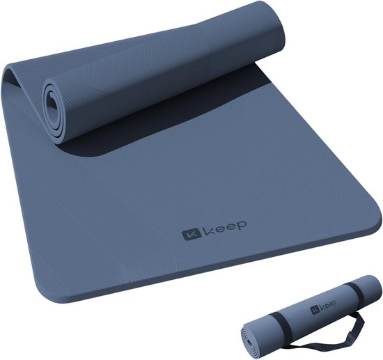 Extra Brede en Dikke Yogamat (7mm) - Antislip TPE Oefenmat voor Yoga en Fitness van Merkloos