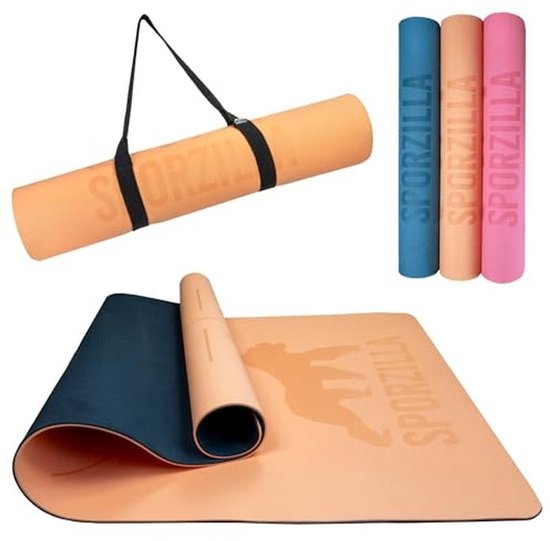 Extra Brede Fitness- en Yogamat 80 cm - Antislip, 8 mm Dikte, Vrij van Schadelijke Stoffen van Merkloos
