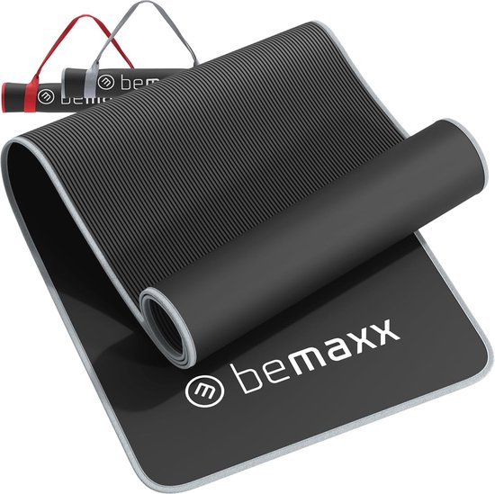 Extra Dikke Antislip Fitnessmat - 183x61cm, Zwart, Ideaal voor Yoga, Pilates en Sportworkouts van Core Balance