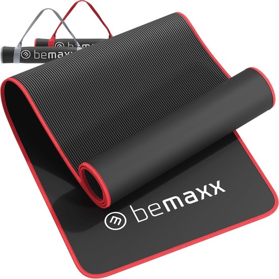 Extra Dikke Antislip Fitnessmat voor Yoga en Pilates - 183x61cm, Zwart van Avento