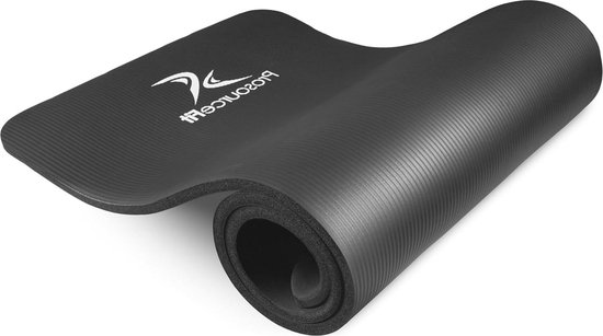 Extra dikke yoga- en pilatesmat - 13 mm dik - 180 cm lang - hoge dichtheid - comfortschuim - draagriem van Gymrex