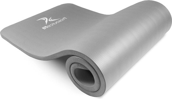 Extra dikke yoga- en pilatesmat ½" (13 mm) of 1" (25 mm) - 71" lange trainingsmat - hoge dichtheid - comfortschuim en draagriem - paars van ProsourceFit
