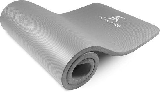 Extra dikke yoga- en pilatesmat 25 mm met antislip en draagriem van Merkloos
