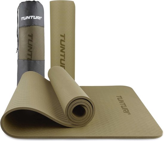 Extra Dikke Yoga Mat 8mm - Comfortabele Fitness en Pilates Mat - Antislip en Biologisch Afbreekbaar - Inclusief Draagtas