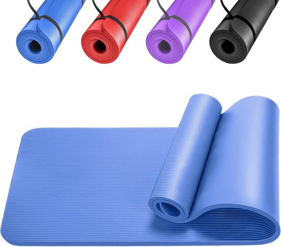 Extra Dikke Yogamat 15 mm – 183 cm – Antislip – Milieuvriendelijk – Latexvrij – PVC-vrij – Dubbelzijdig – Hoogwaardig Traagschuim
