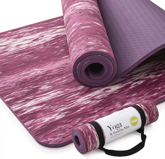 Extra Dikke Yogamat - Antislip TPE en Rubber, 10 mm, Ideaal voor Yoga, Pilates en Thuisworkouts