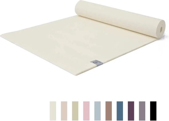 Extra Dikke Yogamat | Crème Wit | Sticky - 6 mm van Pure Yoga.