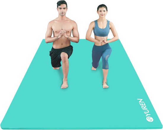 Extra Grote Yoga Mat 200×130 cm & 200×120 cm | Dikke Gymnastiekmat voor Pilates en Fitness met Yogatas