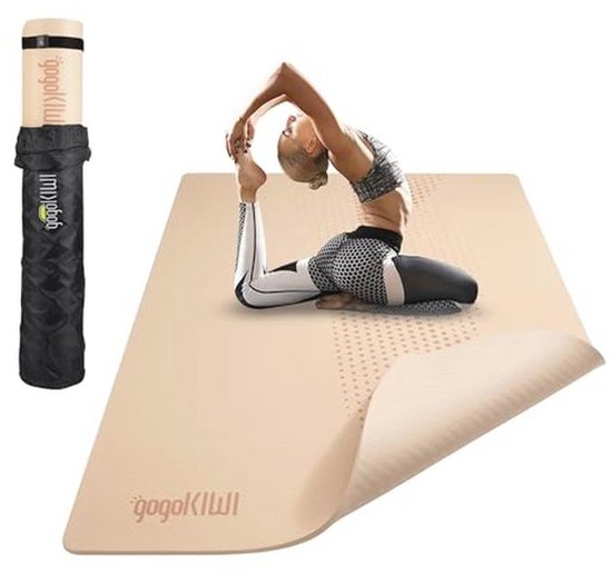 Extra Grote Yogamat voor Thuis - 6'x4' Antislip Trainingsmat voor Yoga, Pilates en Fitness van Merkloos