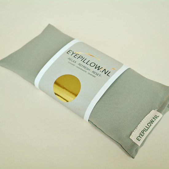 Eyepillow Green cotton. Bergkristal van Merkloos