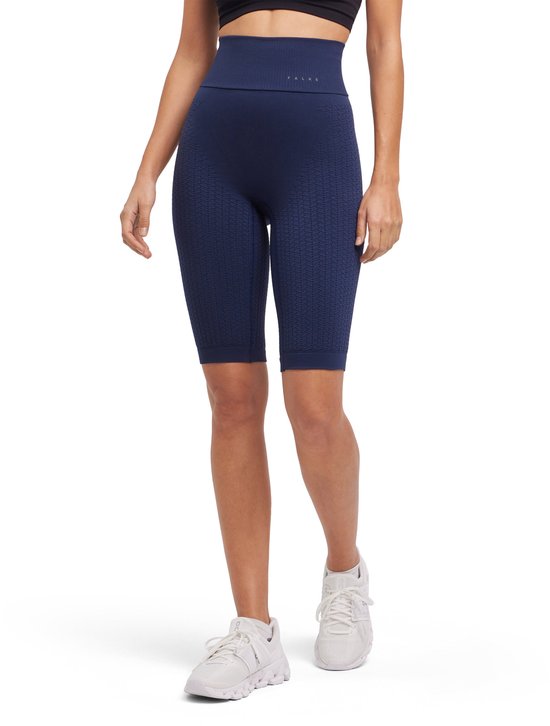FALKE Cellulite Tights Light Short vochtregulerend functioneel materiaal broek dames blauw - maat XL