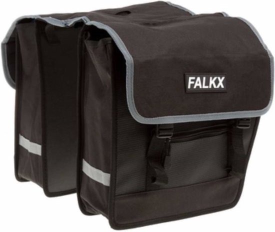 Falkx Dubbele Fietstas - 28 Liter - Zwart van Falk