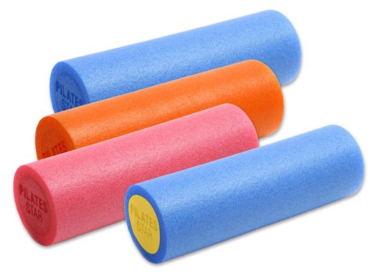 Fascia/pilates rol - pink orange Yogablok YOGISTAR van YOGISTAR