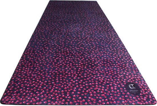 Felicidade design yoga mat "Jean's Roses" @studiofelicidade * Eco-friendly * Yoga mat en handdoek in 1 *Passie voor design en mindfulness van Felicidade