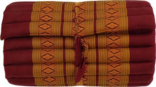 Fine Asianliving Thaise Mat Oprolbaar Matras 190x50x4.5cm Oranje Meditatie Mat Matras van Fine Asianliving