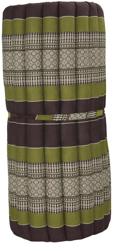 Fine Asianliving Thaise Meditatiemat Vloerkussen 80x200cm Oprolbaar Groen Meditatie Mat Matras van Fine Asianliving