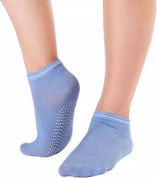 Finnacle - Anti-slip Sportsokken - Fitness / Yoga / Pilates - Licht Blauw van Merkloos
