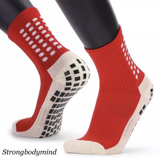 Finnacle - Gripsokken - Anti-slip - Rood - Sport - Ondersteunend - Maat 39/45 van Finnacle