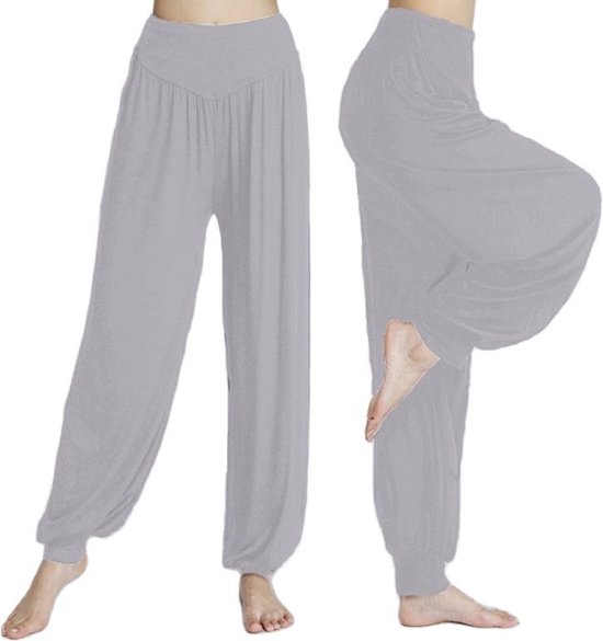 Finnacle - Harem-Broek - Yoga-Broek - Chill-Broek - Grijs - XXL - Harem-Pants - Luchtige Broek - Loose Pants van Finnacle