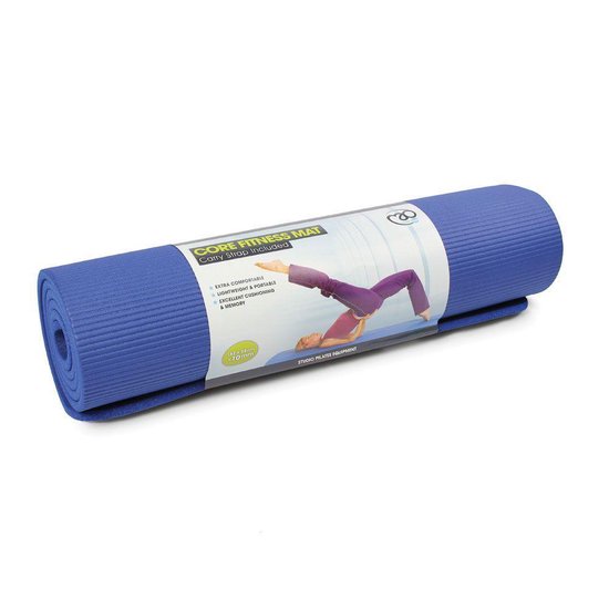 Fitness-Mad - Core Fitness Mat - 10mm – Blauw van Merkloos