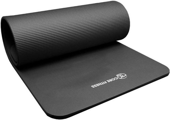 Fitness-Mad - Core Fitness Mat - 10mm - Zwart van Fitness Mad
