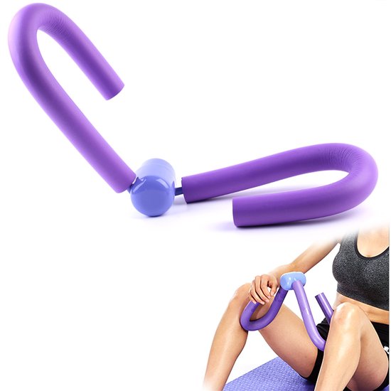 Fitness Trainer - Foam Arm & Been Trimmer - Anti-slip buikspiertrainer - Thuisgym & training - Voor mannen & vrouwen - Grijs - Compact - 1 stuk van Merkloos