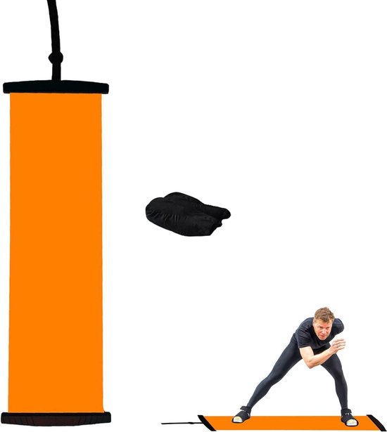 Fitnessapparatuur- fitnessmat-Slide Board-Professioneel Slide Board voor oefeningen met eindstops van Trendy Sport