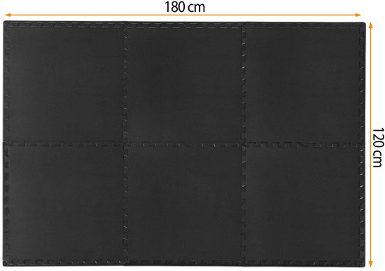 Fitnessmat foam 180 x 120 Neo-Sport - 192401 van Merkloos