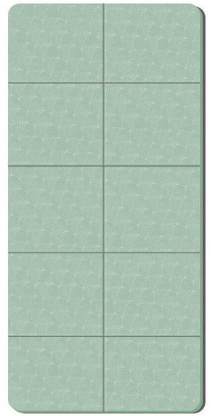 Fitnessmat / yogamat – opvouwbare yogamat voor op reis en pilates – makkelijk mee te nemen (les, strand, park) – groen
