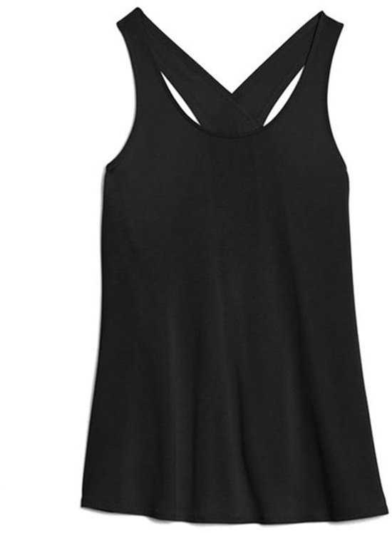 Fitnessvest voor dames, yogavest voor dames, los rugloos spiervest, racevest, zomerfitnessvest