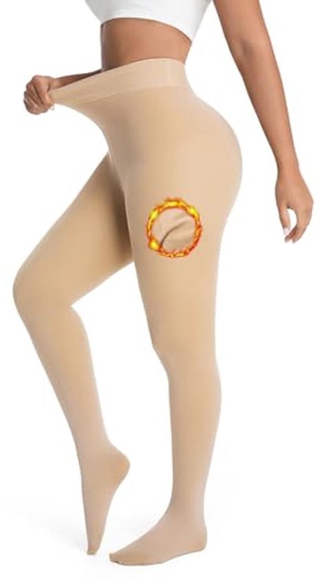 Fleece Voering Leggings voor Vrouwen - Thermo Leggings met Hoge Taille, Super Rekbaar, Gezellig Warme Tights
