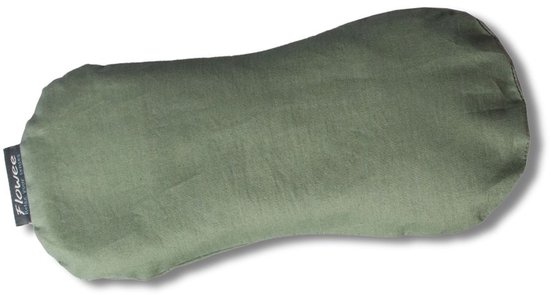 Flowee Oogkussen – Groen – Gevuld met natuurlijke lavendelbloemen & lijnzaad - Wasbaar | Inzetbaar bij yoga, meditatie, hoofdpijn en als ontspanning. van Flowee