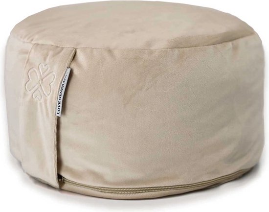 Fluwelen Meditatiekussen | ⌀30cm - 15cm | Sacred Sand van The Ohm Collection