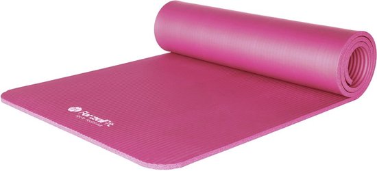 ForzaFit yoga mat met draagriem - Extra dik 12 mm - Roze van ForzaFit