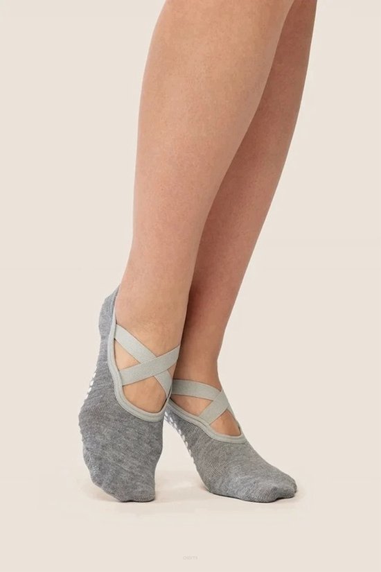 Gabriella Antislip Sokken voor Yoga - Grijs - Maat 35-38