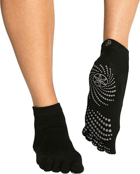 Gaiam Antislip Sportsokken Dames - Zwart - Maat 35-40 van Gaiam
